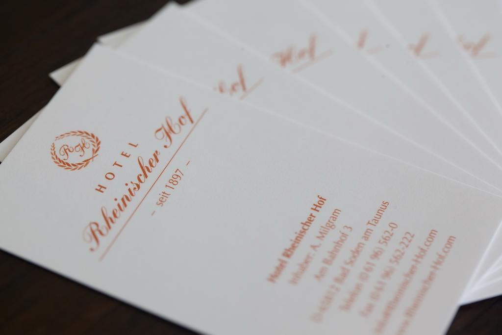 Hotel Rheinischer Hof Bad Soden Bad Soden am Taunus Eksteriør billede